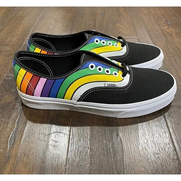 NWOT Vans Authentic Refract Rainbow Sneakers Size 13 Men - Picture 5 of 10